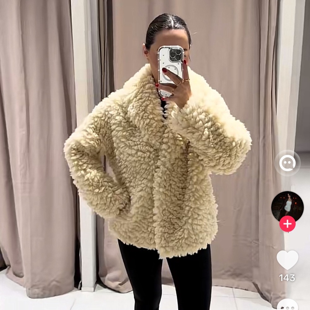 ZARA FLEECE JACKET - Picture 10 of 16